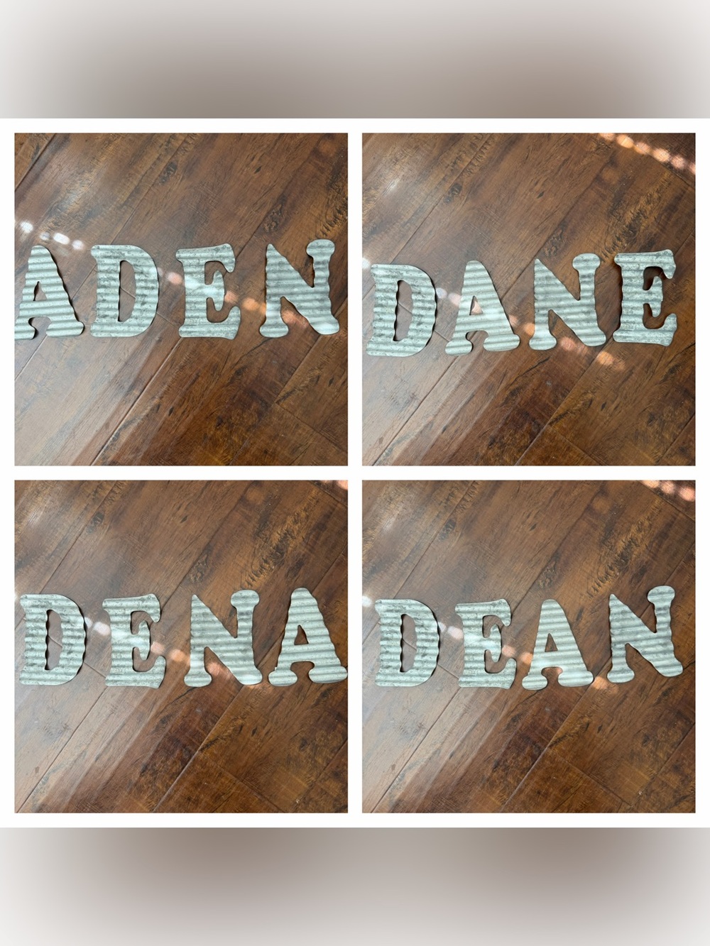 Decorative Tin Metal Wall Hanging Letters